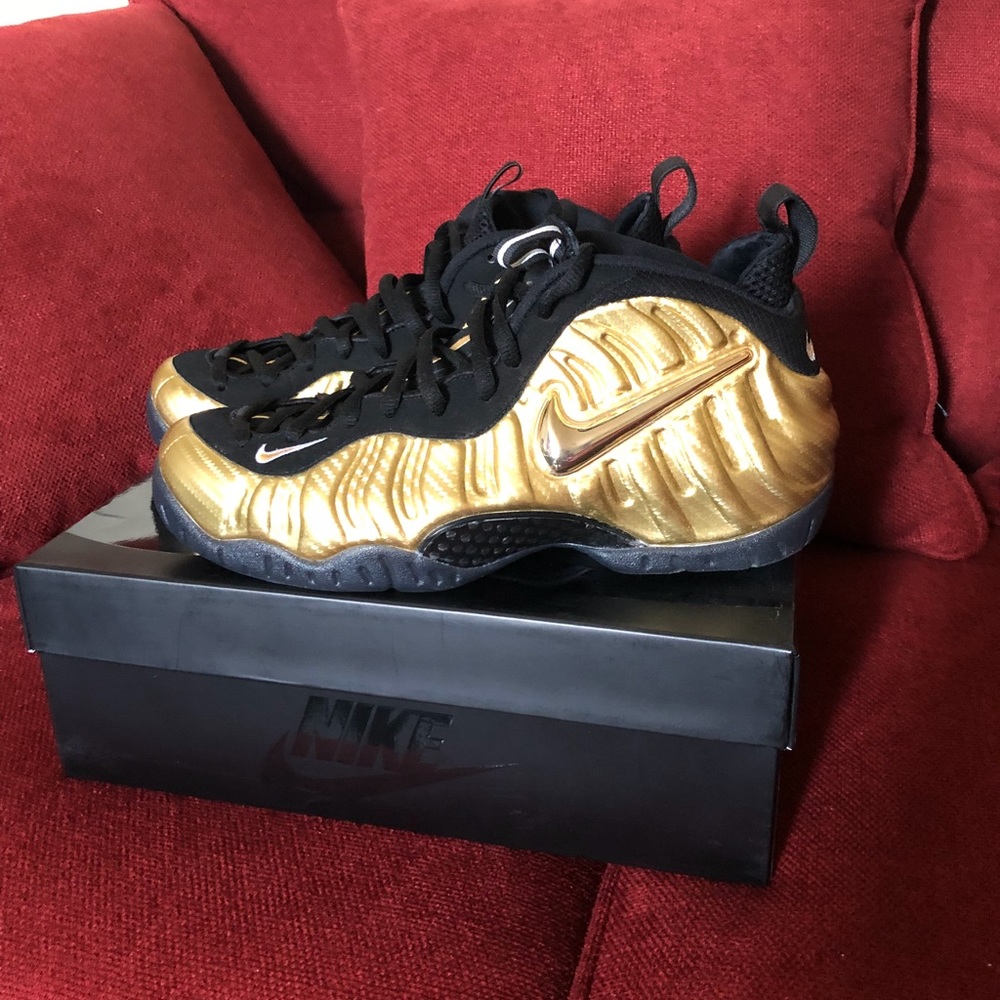Nike Foamposite pro Gold